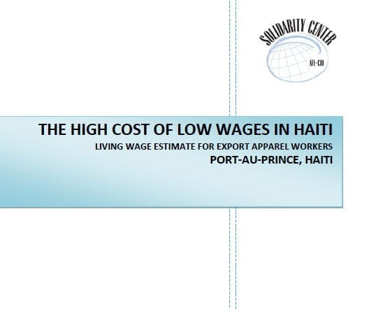 The High Cost of Low Wages in Haiti