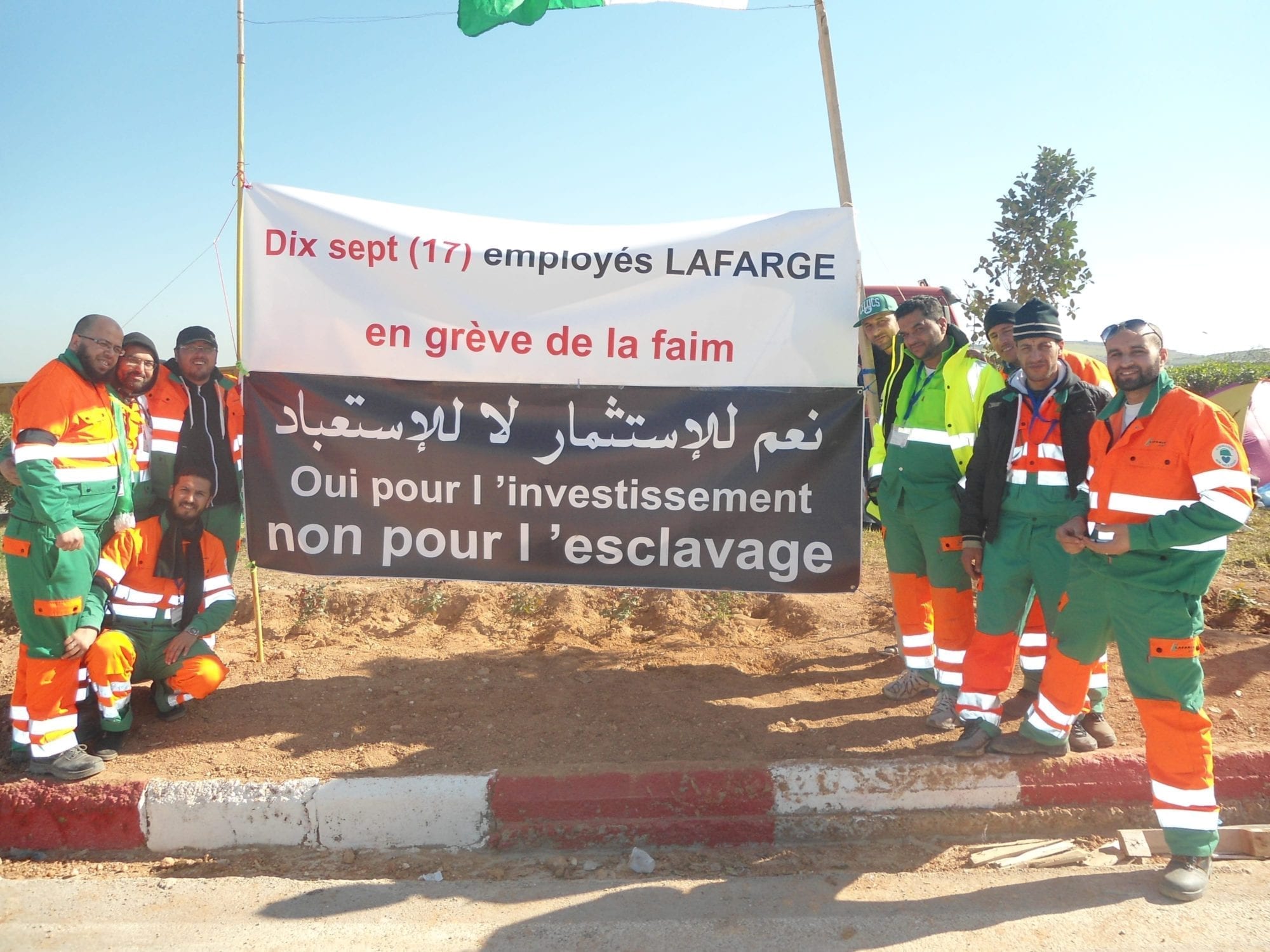 Algeria Lafarge Cement Hunger Strike