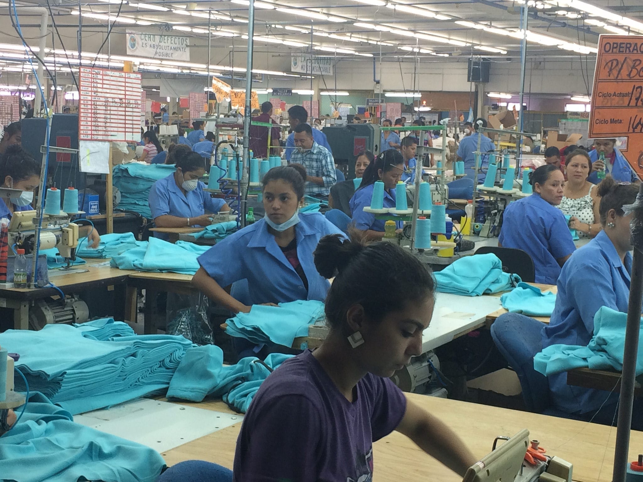 Honduras textile workers