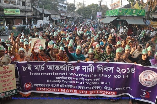 Bangladesh Womens Day 2014 march