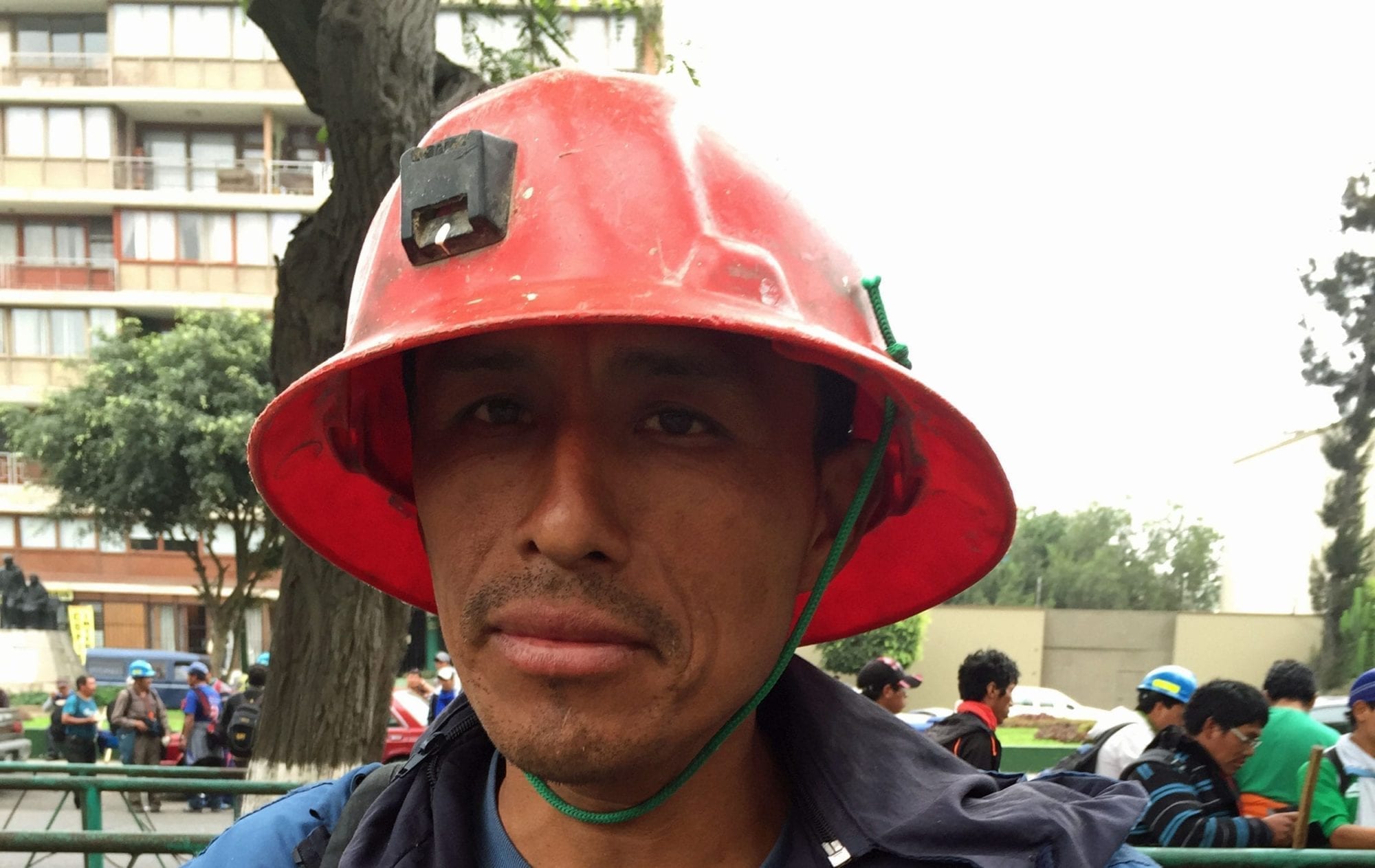 Mineworker Uchucchacua strike