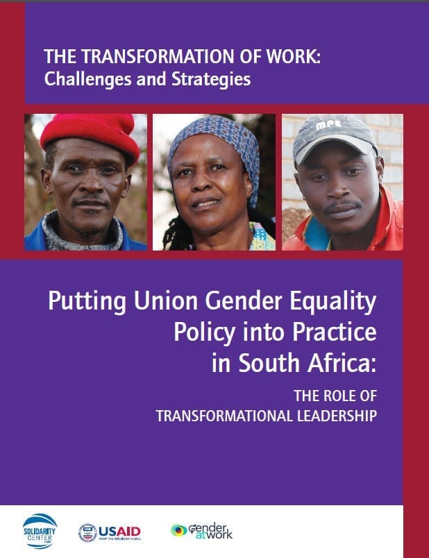 Solidarity Center, gender equality, South Africa, unions, labor