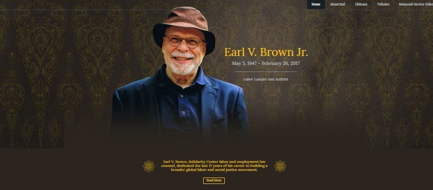Earl Brown, Solidarity Center