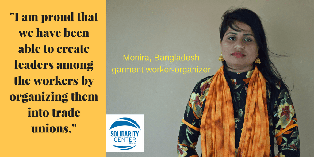 Bangladesh, garment workers, unions, Solidarity Center