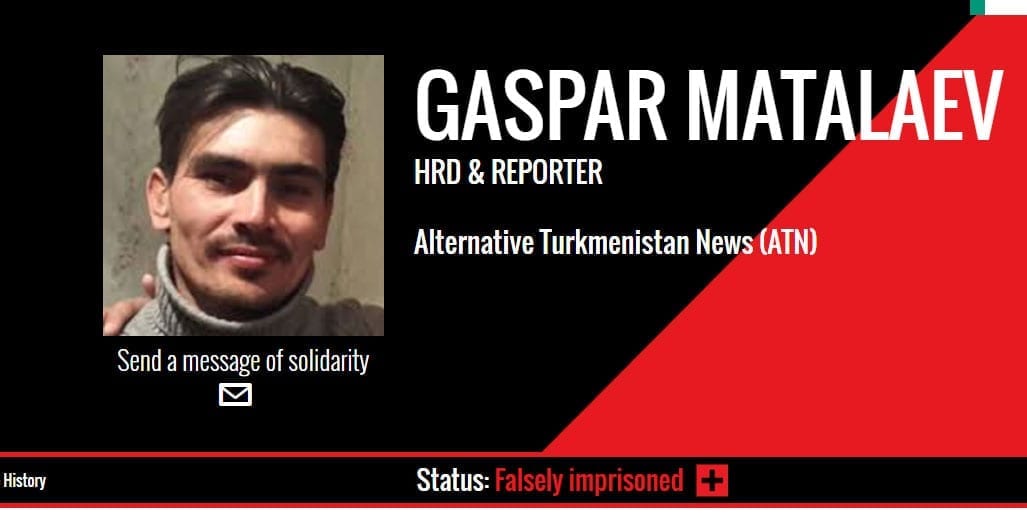 Turkmenistan, Gaspar Matalaev, journalist, human rights, unions, Solidarity Center