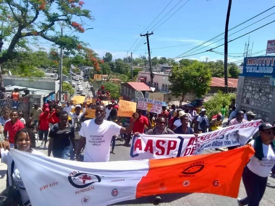 Haiti, May Day 2019, Solidarity Center, GOSTTRA