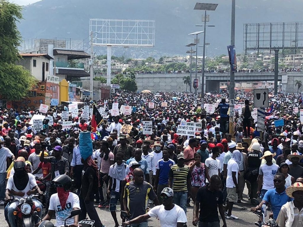 Haiti, protests, unions, Solidarity Center, Joint Declaration for a National Rescue Government