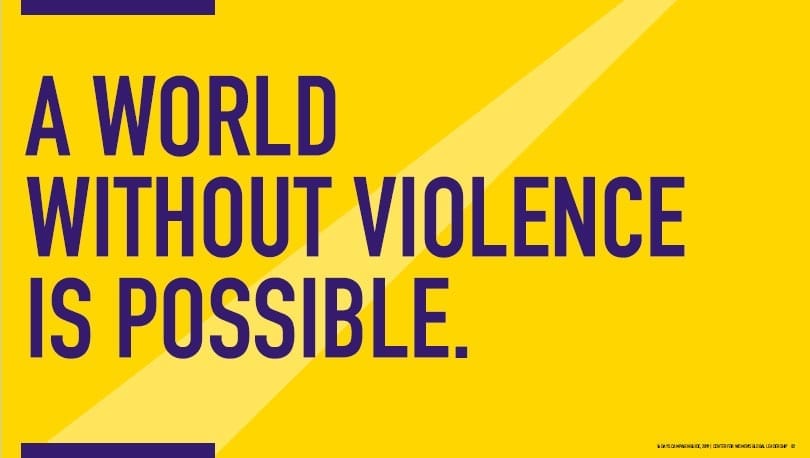 A World Without Violence Is Possible, graphic for 16 Days of Activism to End Violence Against Women, Solidarity Center