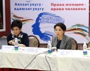 Kyrgyzstan, 16 days of Action on Gender-Based Violence Against Women at work, Solidarity Center