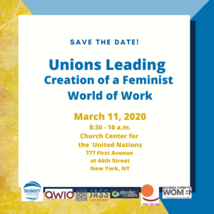 CSW64, Solidarity Center, ILO Convention 190, gender-based violence at work