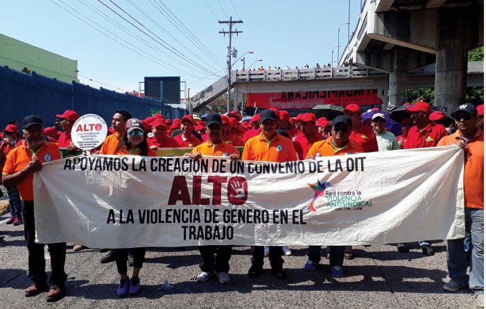Honduras, anti-union violence rally, Solidarity Center, worker rights, freedom to form a union